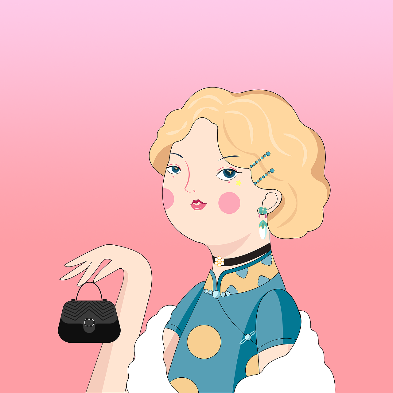 民国少女NFT（图ZMzAyNTY2ODQ0） - 创作习作 - 站酷设计师爱谷穗的猫原创素材 - 站酷ZCOOL