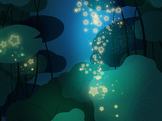 盛夏的夜晚（个人主页-ZNjA4Mjk5MTI=） - 创作习作 - 站酷设计师一颗小北极星原创素材 - 站酷ZCOOL