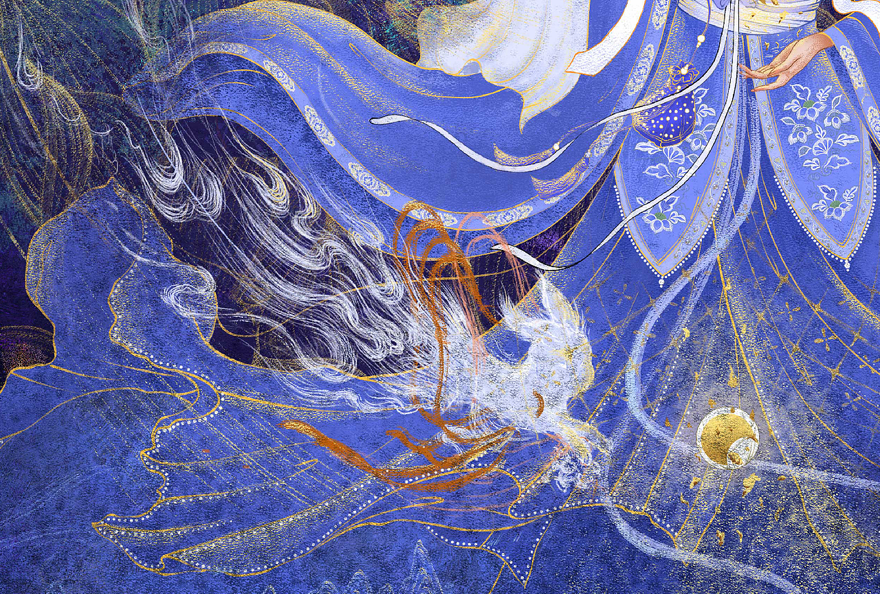 《山海经-太阴君》-原创插画(图ZMzA3NDIyNzg0) - 商业插画 - 站酷设计师暴躁的插画师原创素材 - 站酷ZCOOL