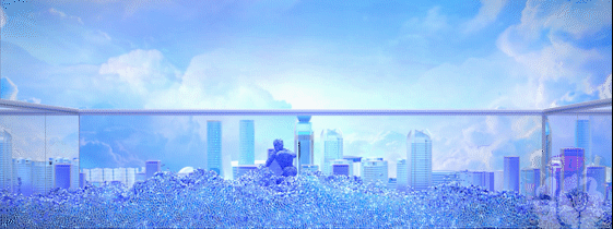 16米长屏 裸眼3D 台州科技博物馆 序厅 大屏