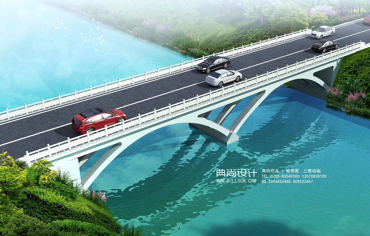 桥梁设计效果图