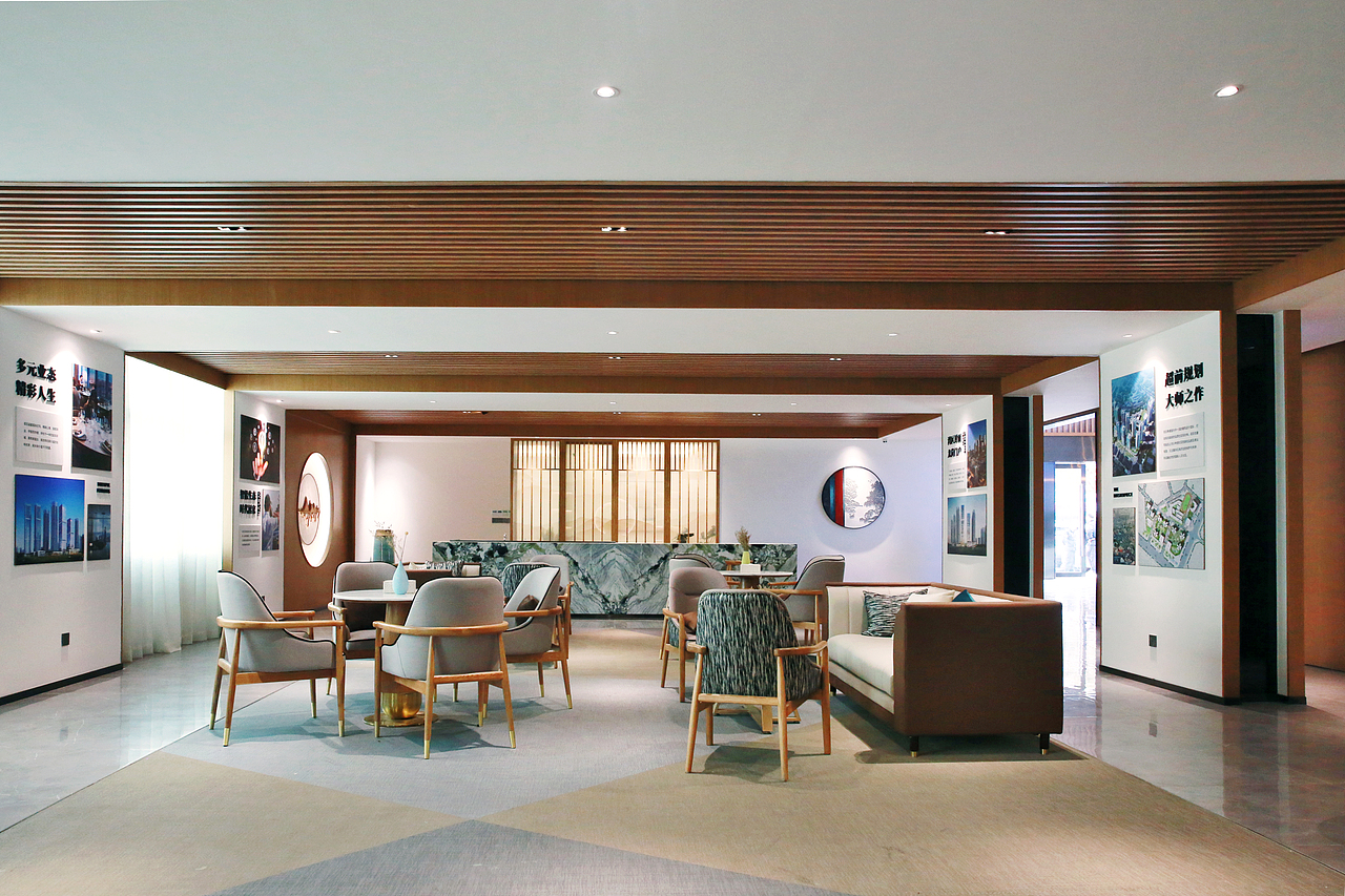 深圳龙岗展厅设计 | 现代中式售楼处设计