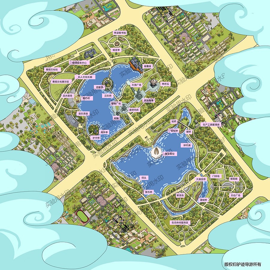 为驴迹导航画过的一些作品