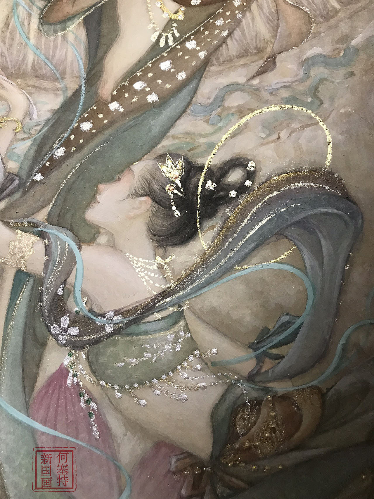 《琴音》系列(二)原稿局部