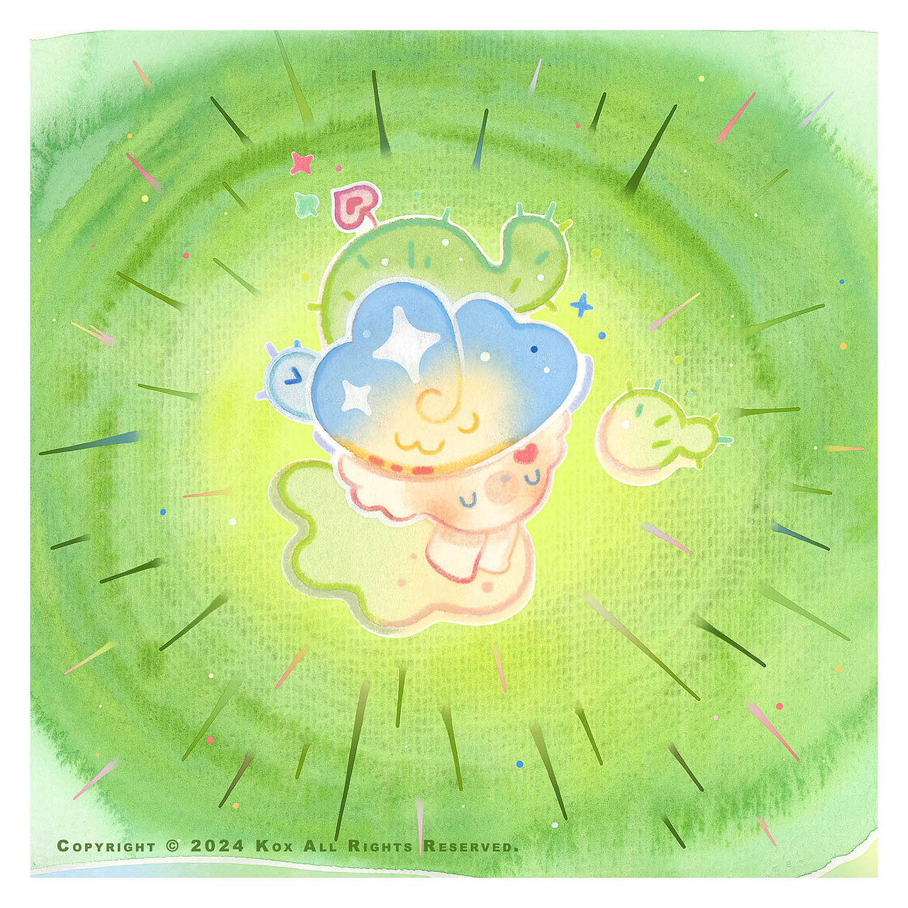 空氣牧場·花葉云（圖ZMzY4MTYwNDE2） - 藝術(shù)插畫 - 站酷設(shè)計師Kox豪爍郎原創(chuàng)素材 - 站酷ZCOOL