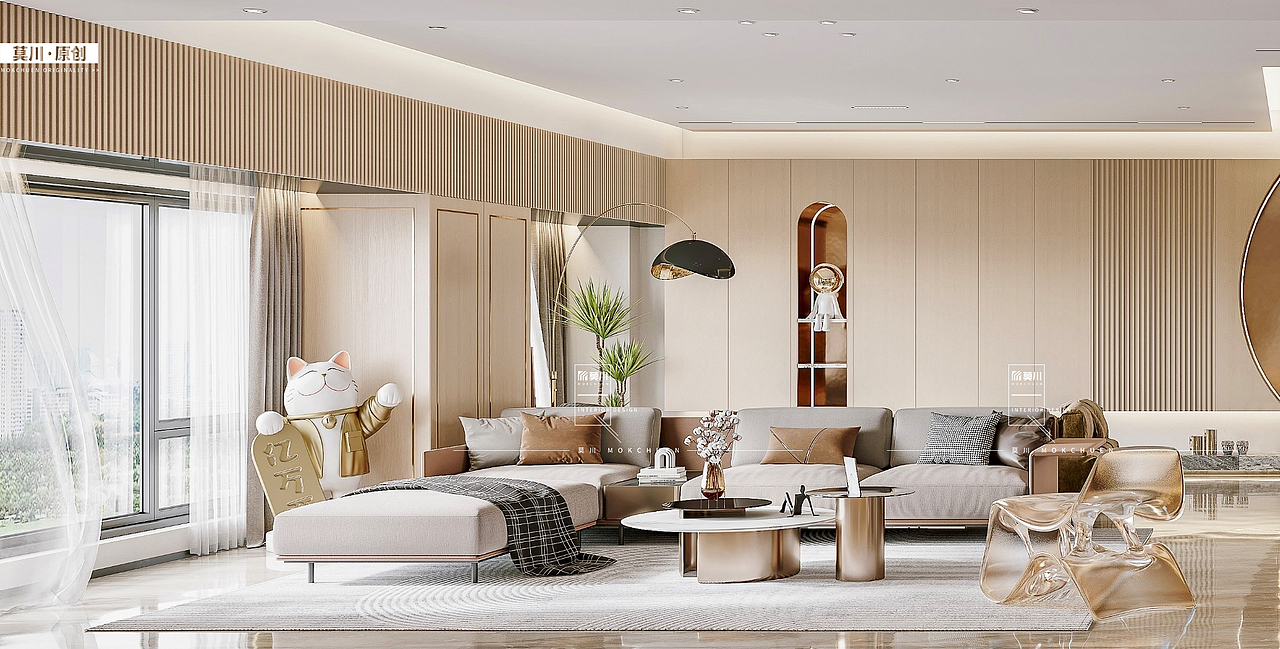 深圳300㎡大平层，旧房改造（图ZMzE3NTU5OTQ4） - 家装设计 - 站酷设计师莫川建筑空间设计原创素材 - 站酷ZCOOL