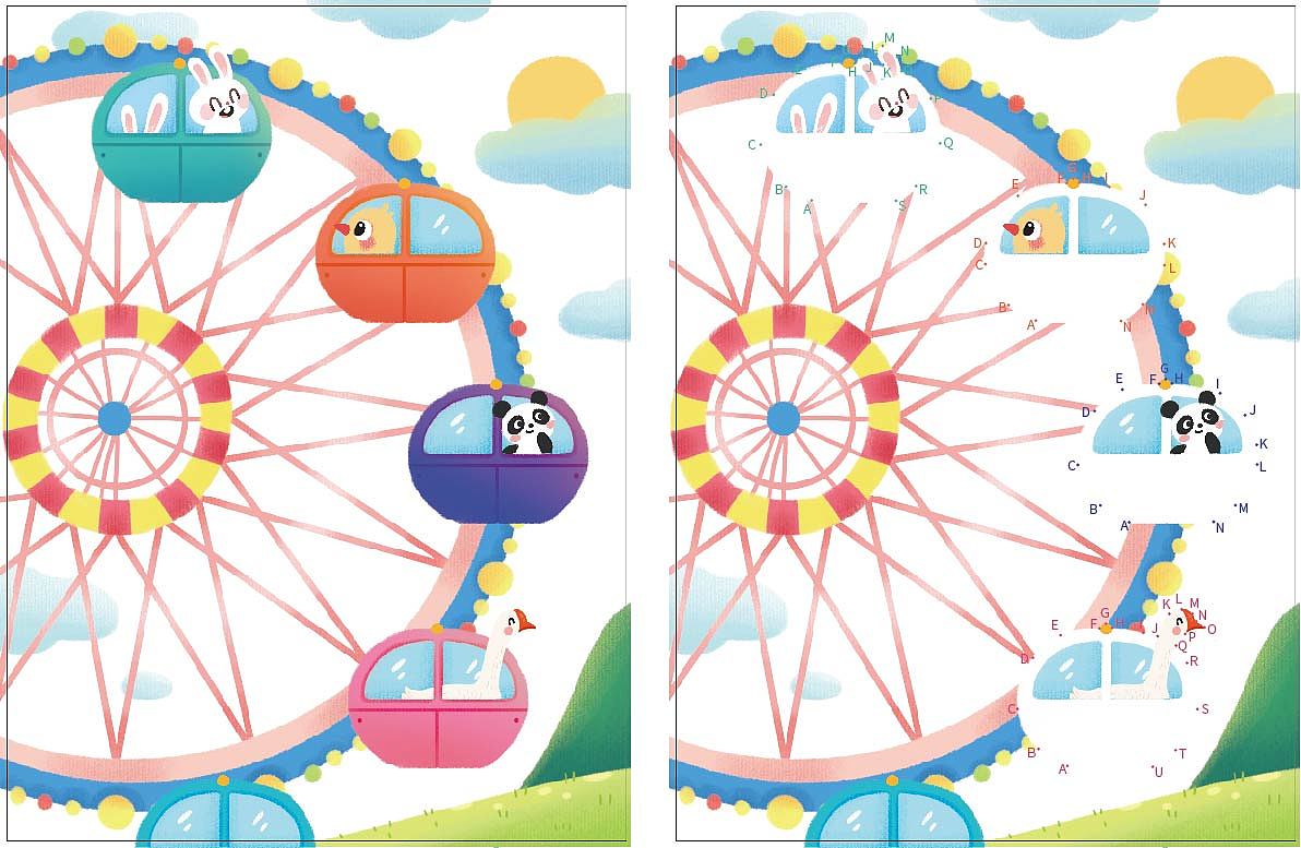 【点线成画】部分插画（图ZMzI2MTM2Mzcy） - 儿童插画 - 站酷设计师妄想日记原创素材 - 站酷ZCOOL