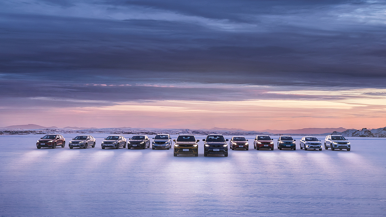 汽车修图合成 吉利汽车合成制作