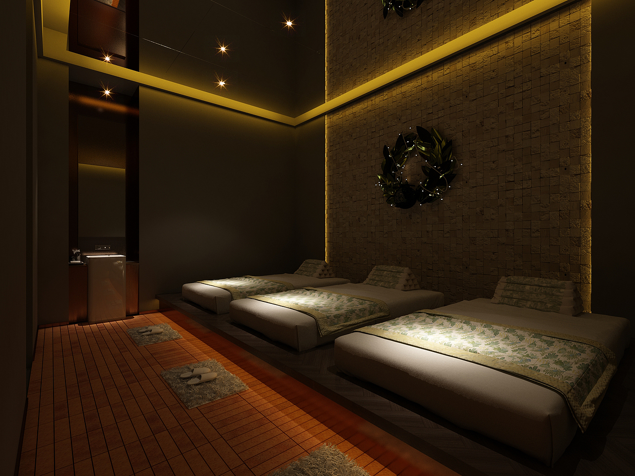 银川装修公司|银川足浴店装修设计效果图