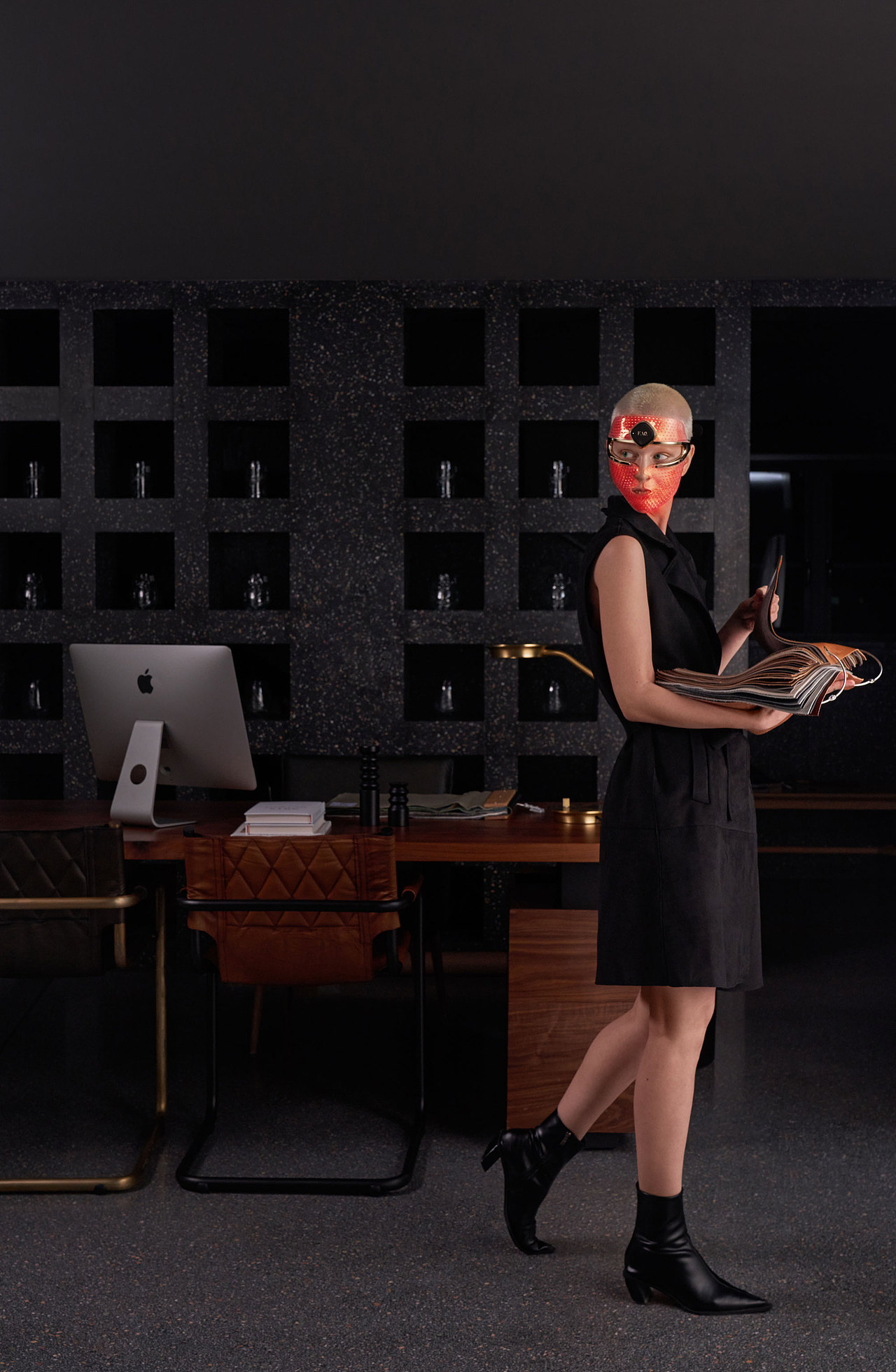 foreo发光面罩拍摄