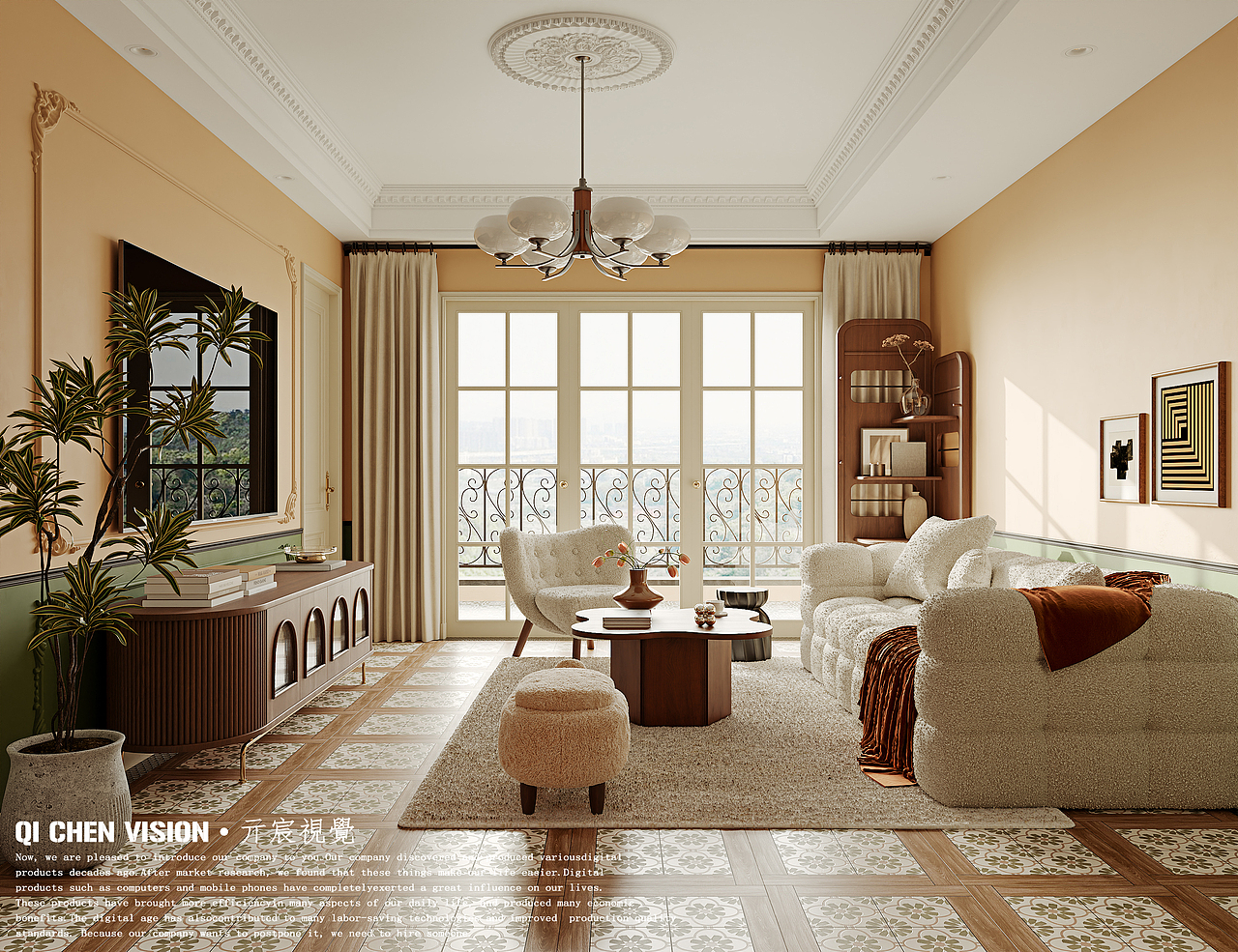 轻法 客餐厅（图ZMzU5MDg0NjQw） - 家装设计 - 站酷设计师亓宸视觉设计原创素材 - 站酷ZCOOL