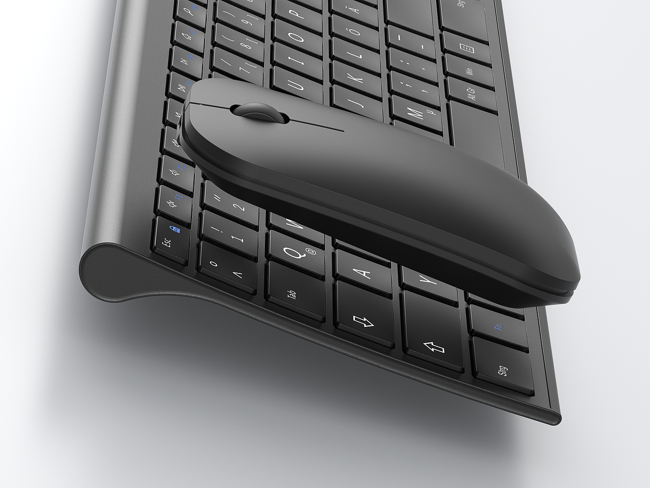 商务办公无线蓝牙键盘（三色款）渲染套图（图ZMzcwOTE4MzY4） - 电商 - 站酷设计师媚儿i原创素材 - 站酷ZCOOL