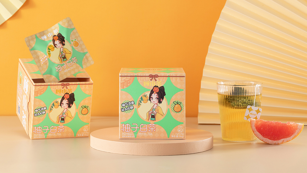 马卡龙色系食品包装合集,茶饮包装设计,饮料包装设计