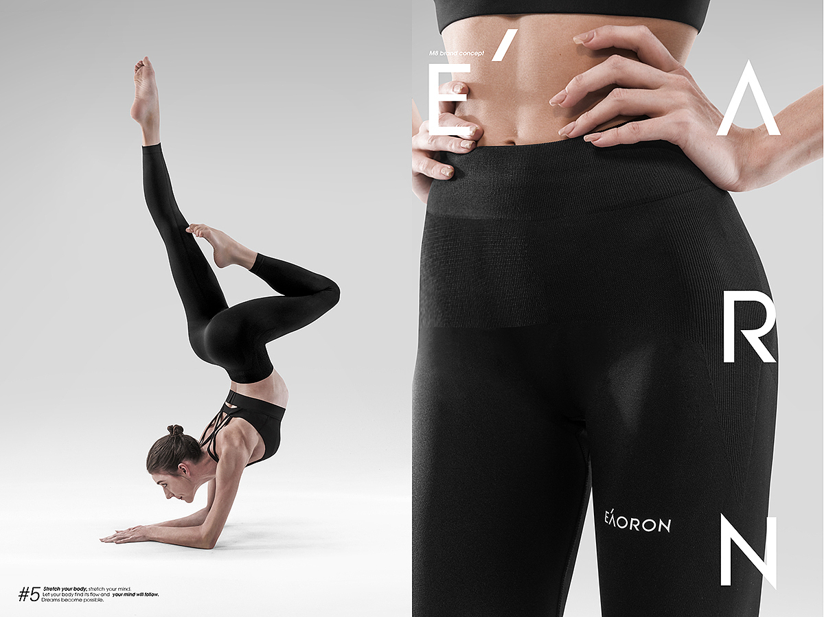 澳容EAORON鲨鱼裤运动瑜伽裤 全案+KV