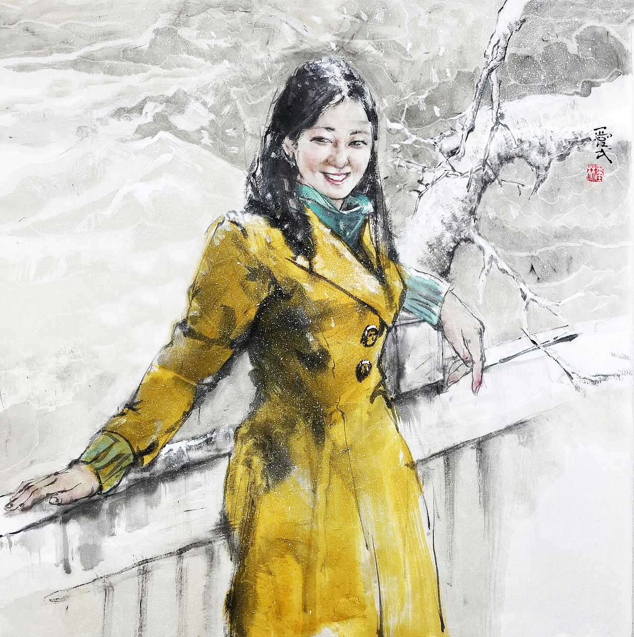 墨林写意人物画，一直在坚持的路上（图ZMzYwNzQxNjA4） - 艺术插画 - 站酷设计师墨林人物画原创素材 - 站酷ZCOOL