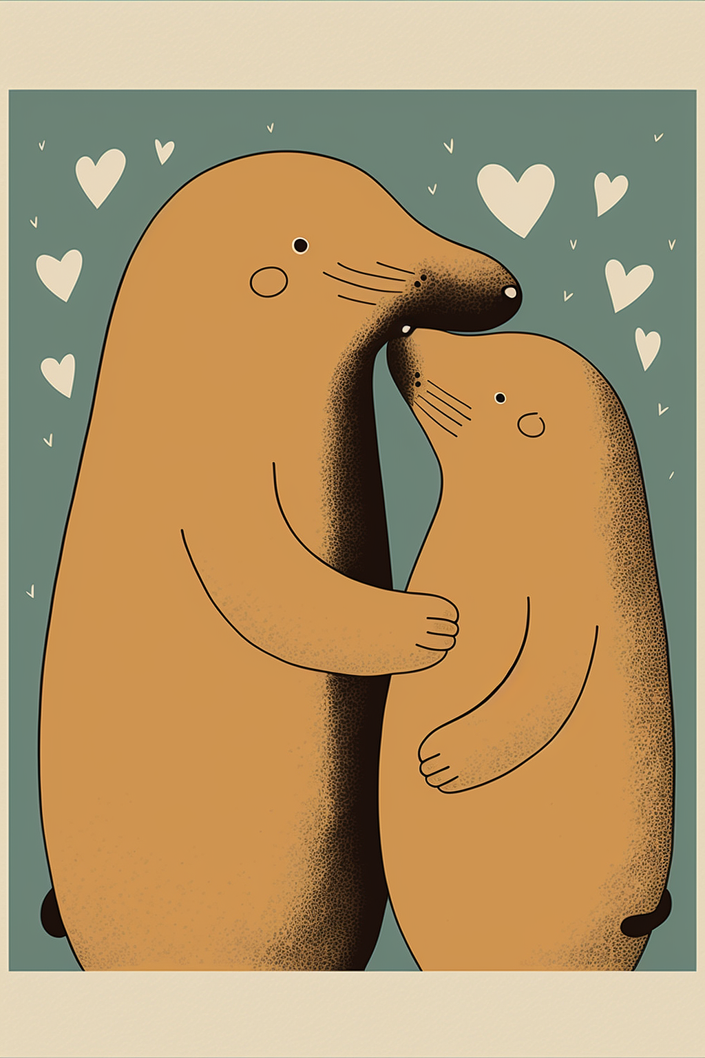 动物爱情的气氛海报儿童插画（图ZMzMxNjc4OTky） - 绘本 - 站酷设计师子都树蚁原创素材 - 站酷ZCOOL