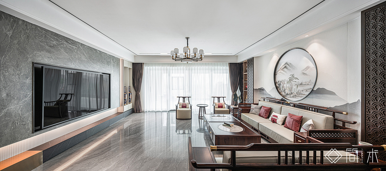 住宅空间摄影丨佛奥湾 - 新中式