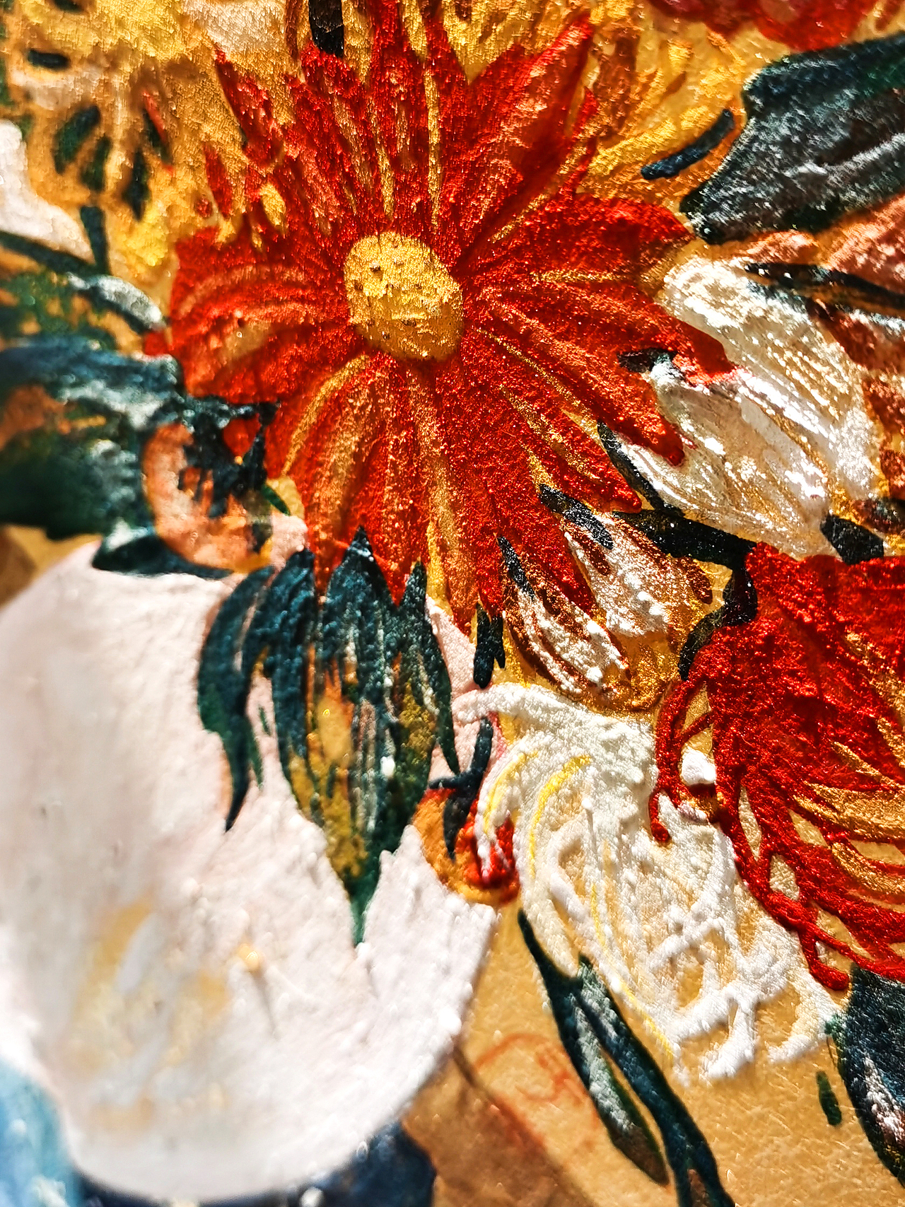 岩彩-瓶中花 Flowers In Vase（图ZMzAyOTUxOTMy） - 绘画 - 站酷设计师于游原创素材 - 站酷ZCOOL