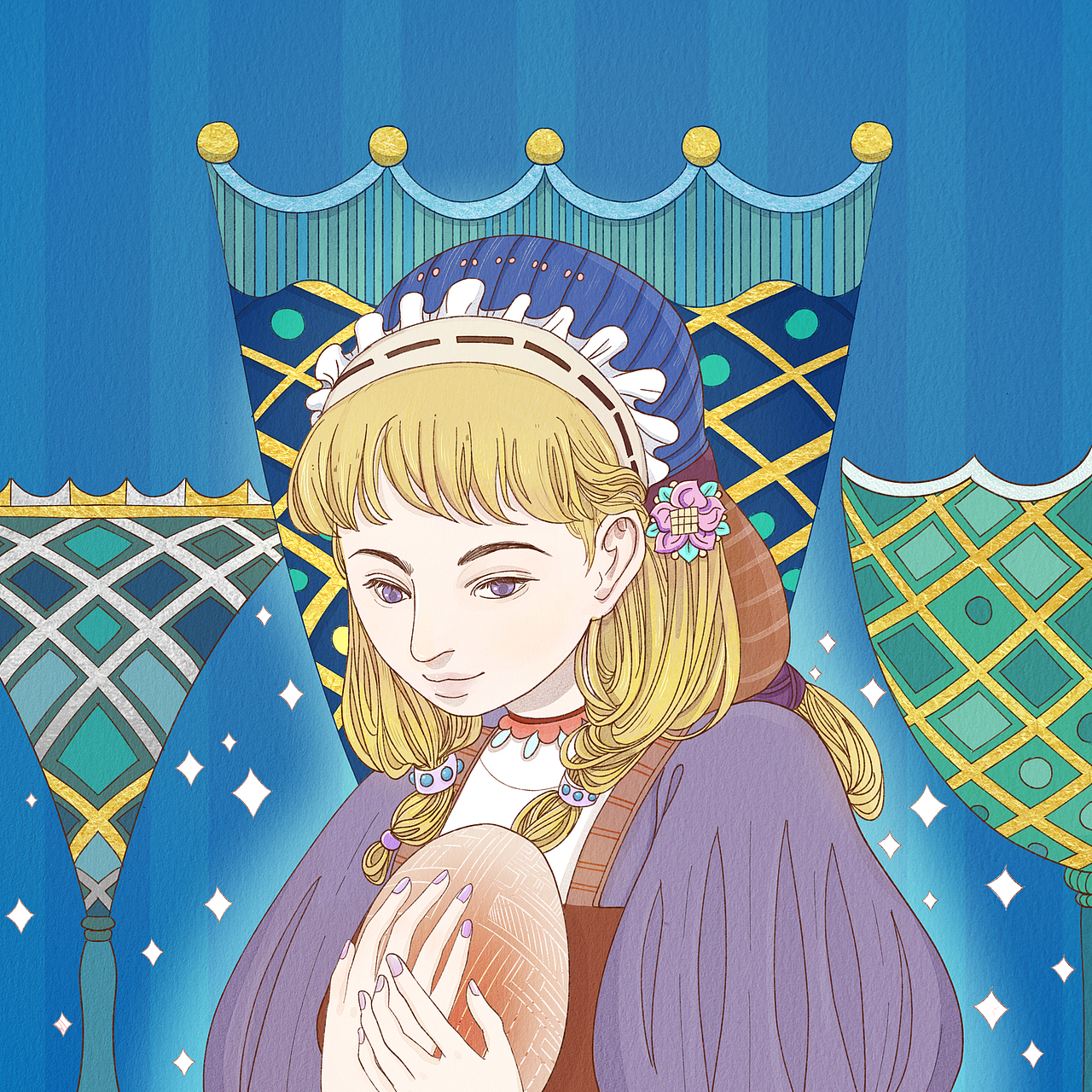 头像打卡 DAY12-捧心（图ZMzQzMTk4ODY4） - 创作习作 - 站酷设计师水行舟前原创素材 - 站酷ZCOOL