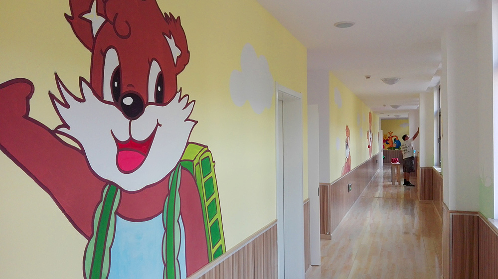 青岛海信临安府幼儿园卡通彩绘（图ZMzA2MTU1ODA4） - 艺术插画 - 站酷设计师索图雕塑原创素材 - 站酷ZCOOL