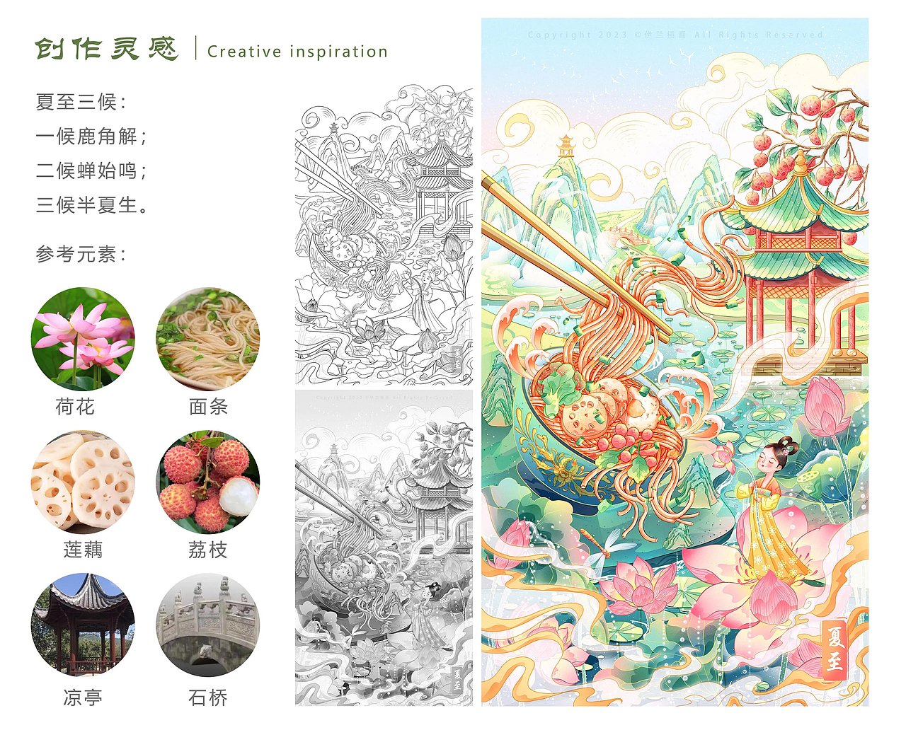 中国传统节气 I 24节气国风插画合集-春夏篇（图ZMzUzMzY3NzIw） - 创作习作 - 站酷设计师勤明原创素材 - 站酷ZCOOL