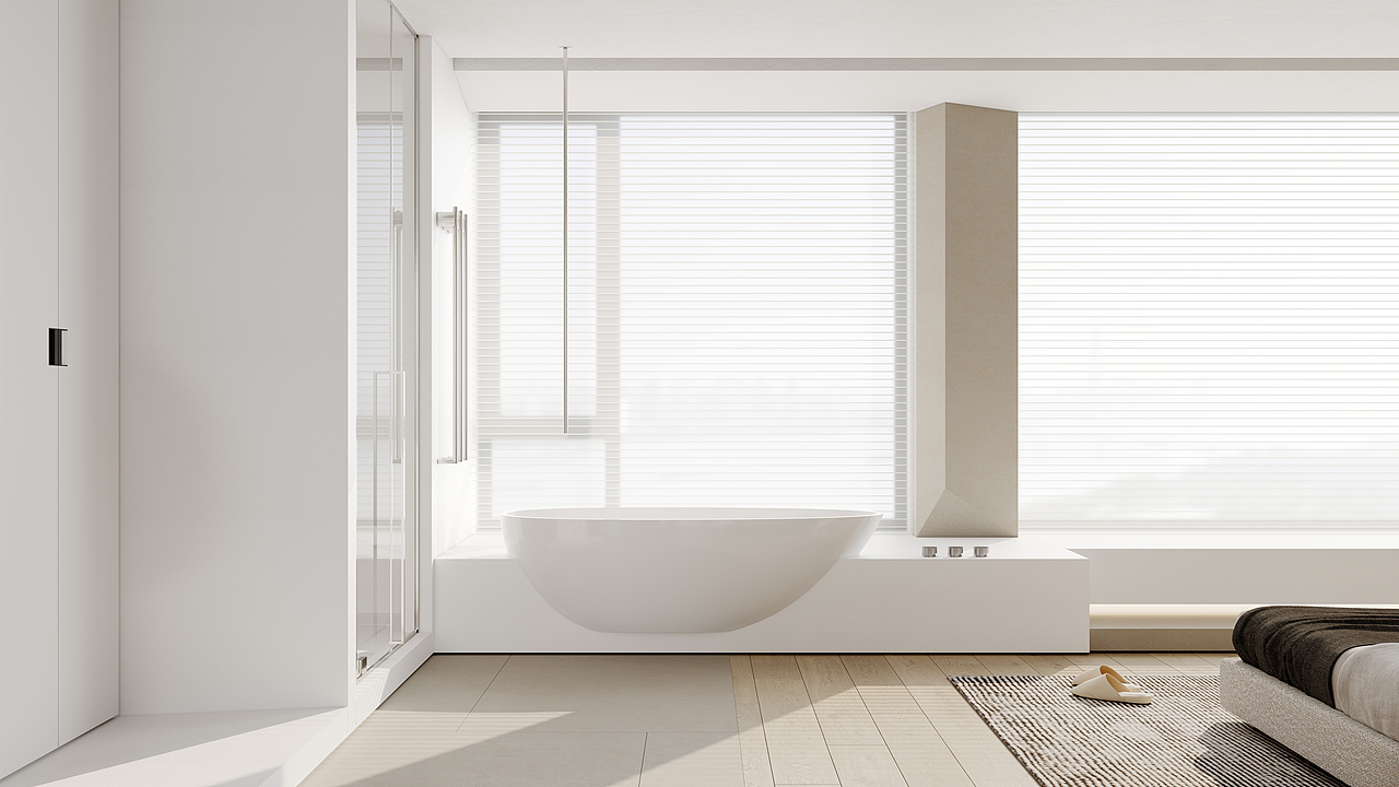 极简江景大平层（图ZMzMwMzAyNTIw） - 家装设计 - 站酷设计师苏沐CGI原创素材 - 站酷ZCOOL