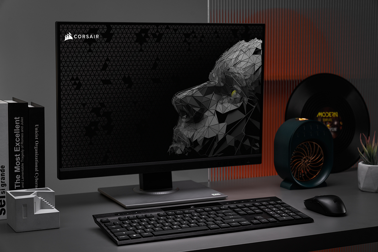 美商海盗船 K100 AIR 无线多模商务机械键盘