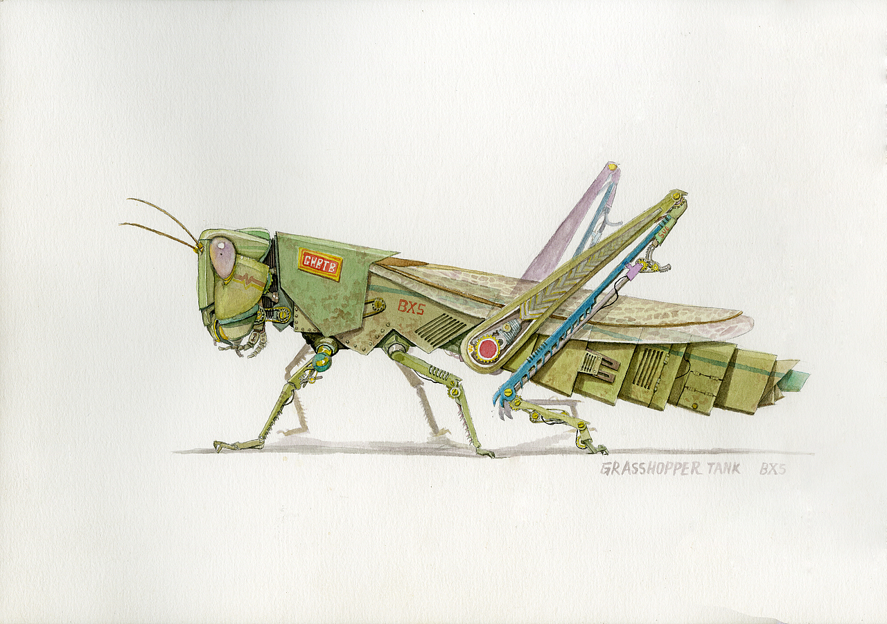 插画设计 艺术概念设定 奇幻机械系列