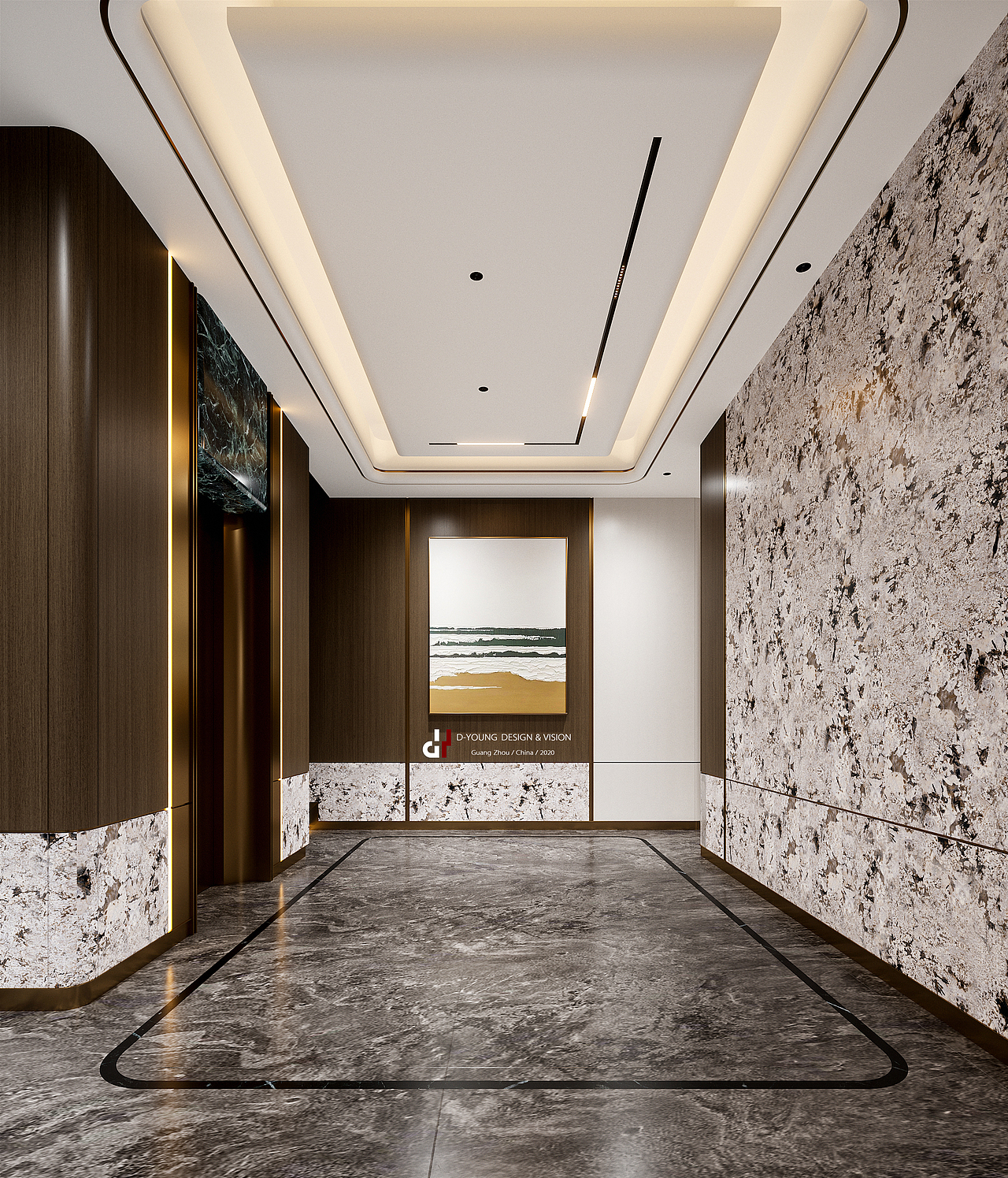 东杨视觉、别墅客餐厅夜景表现