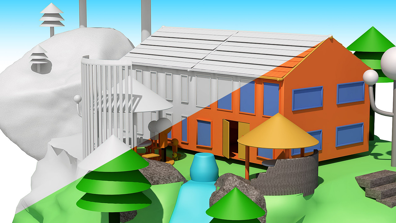 体积像素风格C4D