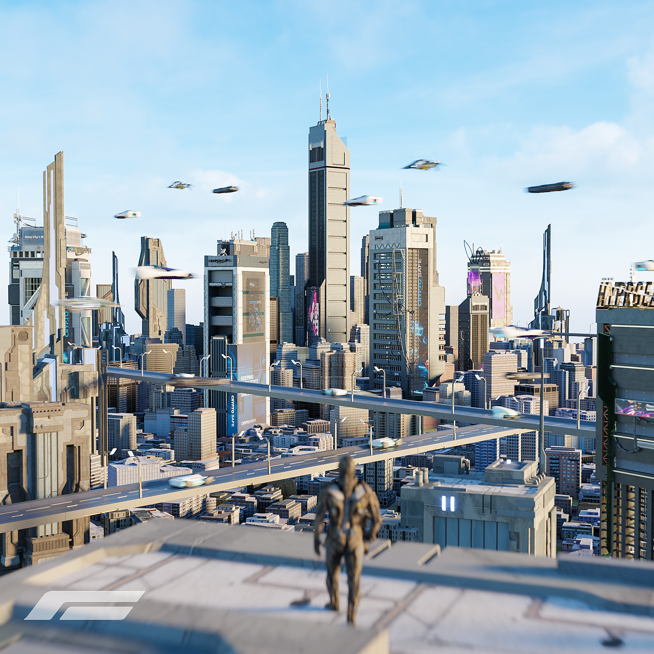 赛博纪元2074 - 3d写实科幻角色和场景探索