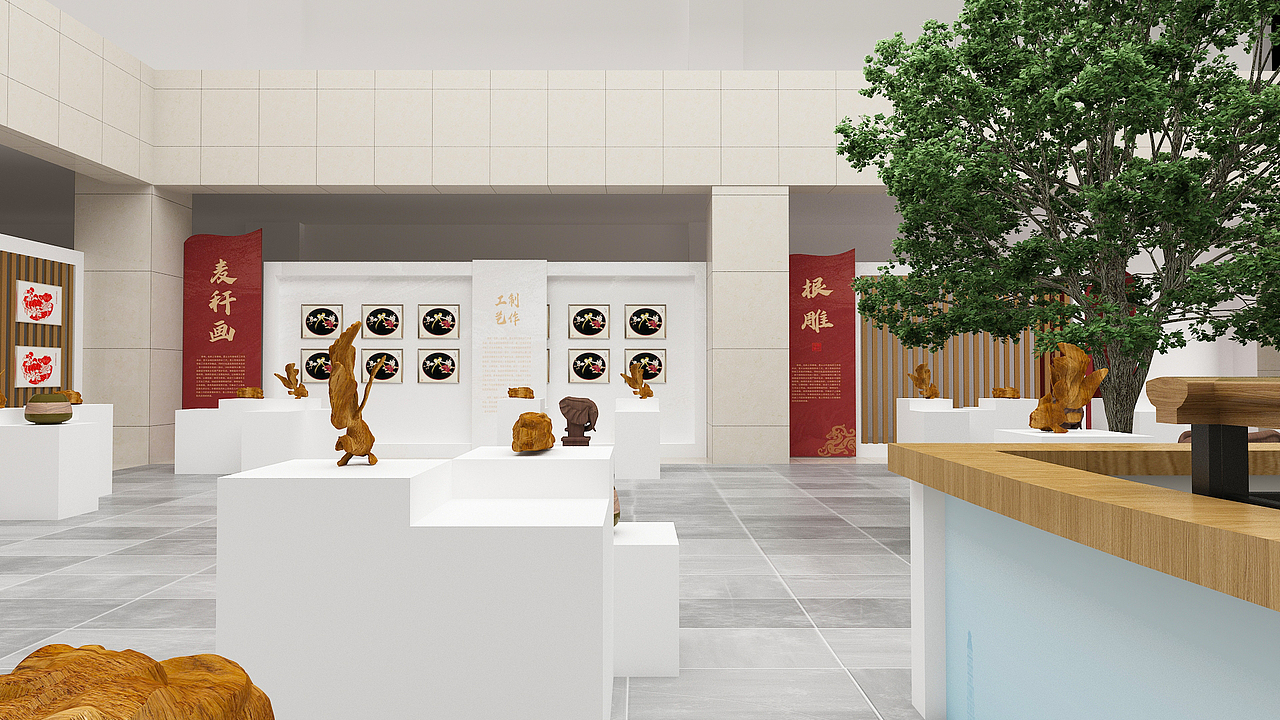 非遗文创展-主题背景设计