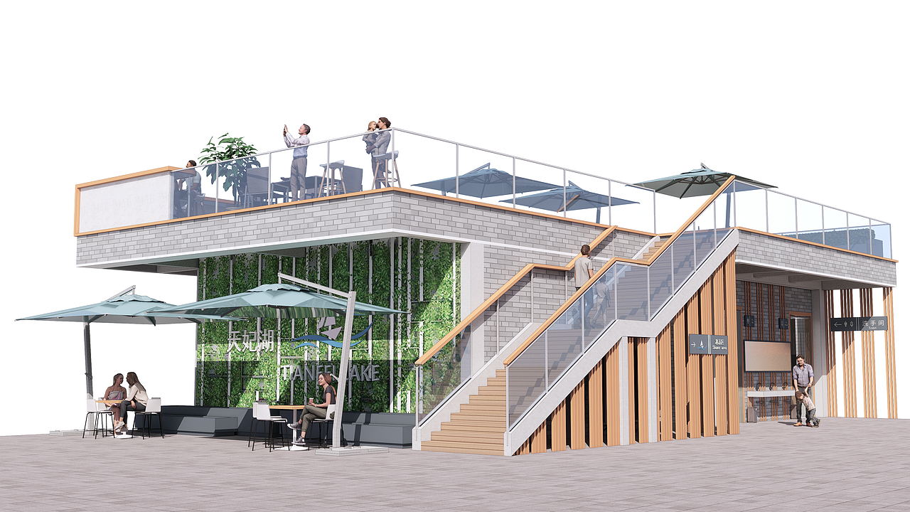 Enscape-宁波奉化天妃湖滨海商业街