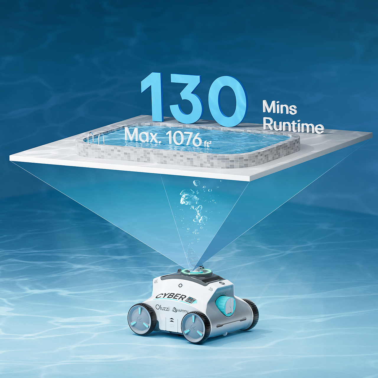 跨境电商详情页 | Ofuzzi 泳池清洗机 ✖ LCX光锥设计