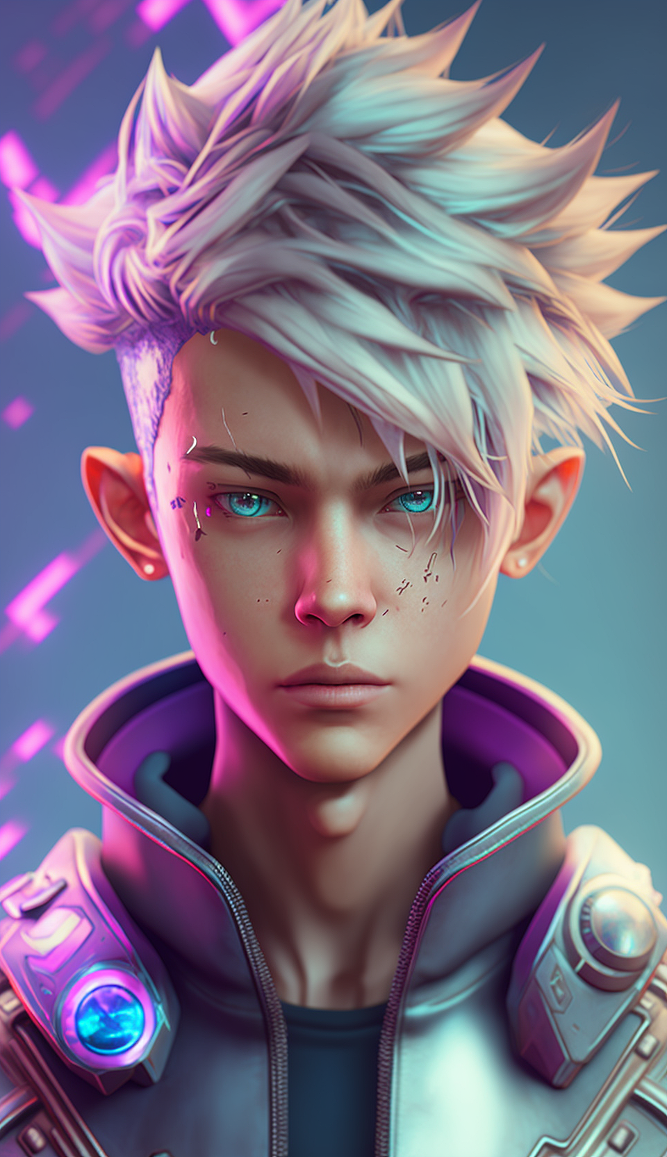 賽博朋克叛逆男孩~（圖ZMzQ2ODM2ODA0） - 海報(bào) - 站酷設(shè)計(jì)師誠海Jerry原創(chuàng)素材 - 站酷ZCOOL