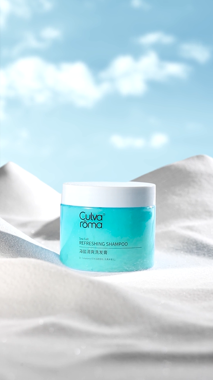 海盐洗发膏视频拍摄