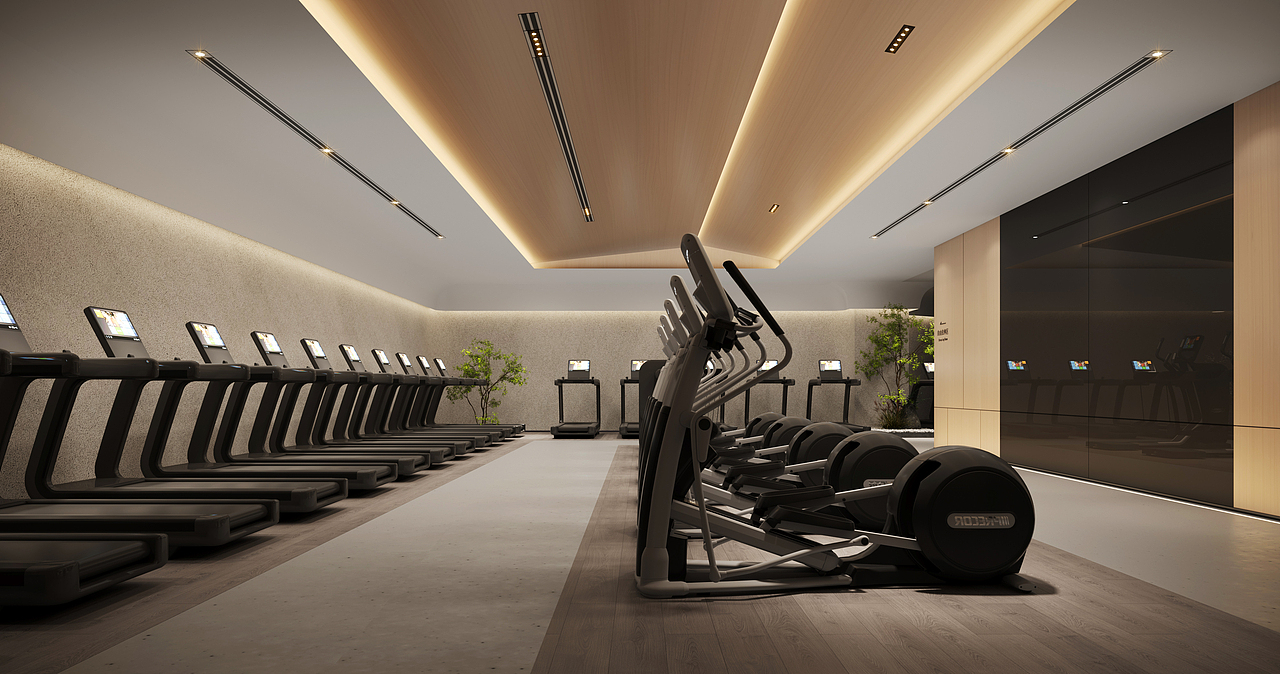 健身房（图ZMzE2MjEwMzIw） - 商业空间设计 - 站酷设计师二零四六DESIGN原创素材 - 站酷ZCOOL