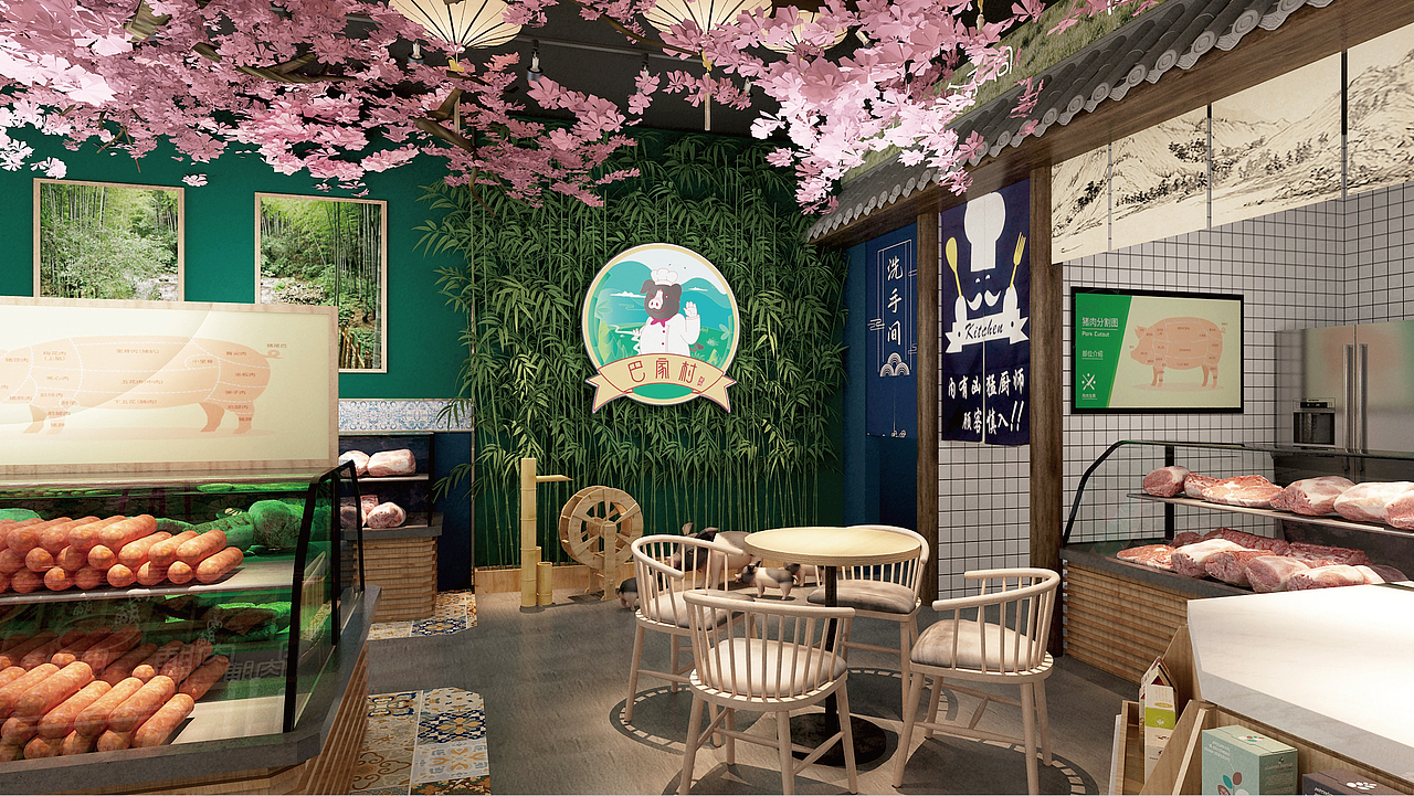 门店店铺整体设计案例分享（图ZMzY1ODgwNjA0） - 商业空间设计 - 站酷设计师玖六创意设计原创素材 - 站酷ZCOOL