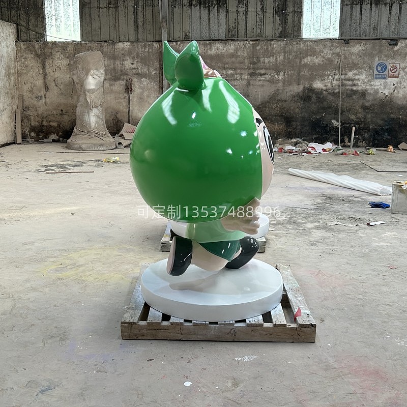 校园吉祥物人偶摆件定制玻璃钢荷花卡通雕塑（图ZMzUyNjc2Nzky） - 雕塑 - 站酷设计师满天下雕塑厂家原创素材 - 站酷ZCOOL