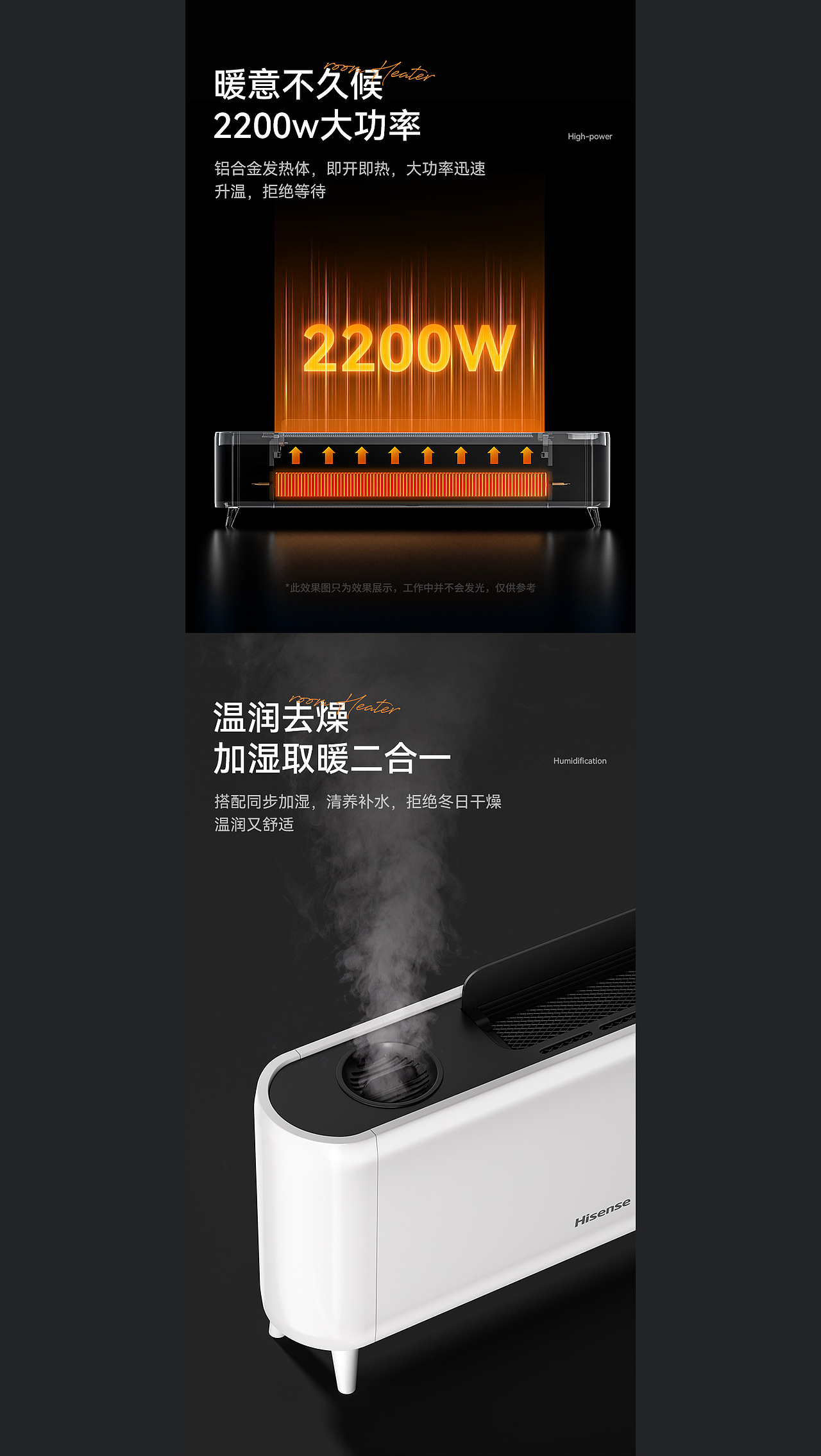 电商详情 | 海信踢脚线取暖器 小家电详情(图ZMzQ0NzM2MjA4) - 电商 - 站酷设计师鲤想传媒原创素材 - 站酷ZCOOL