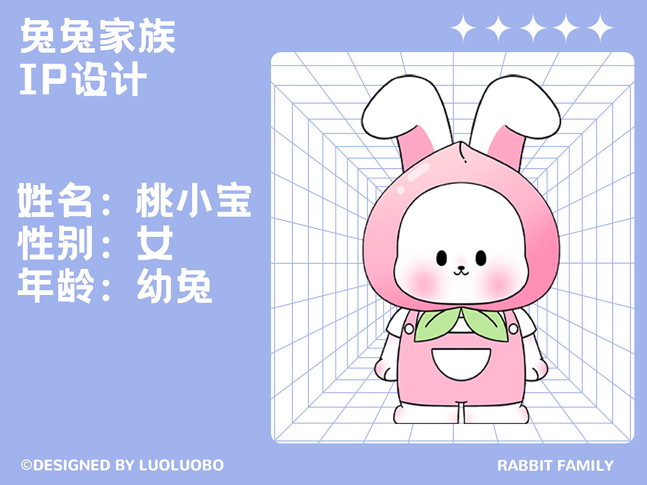 兔兔家族形象设计