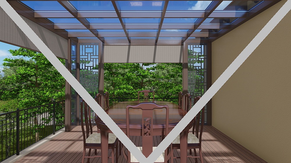 休闲凉亭效果图