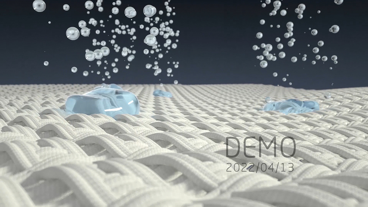 C4D衣服布料生长杀菌产品动画