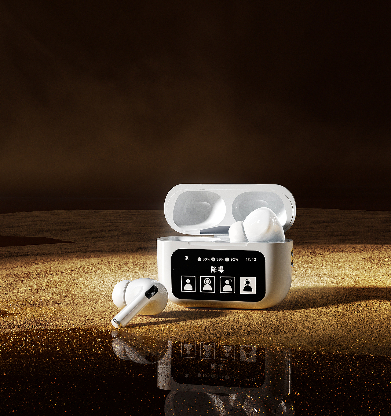 Corona 产品渲染【蓝牙耳机/充电头】（图ZMzY3NjgxMzQw） - 产品 - 站酷设计师无言Tongk原创素材 - 站酷ZCOOL