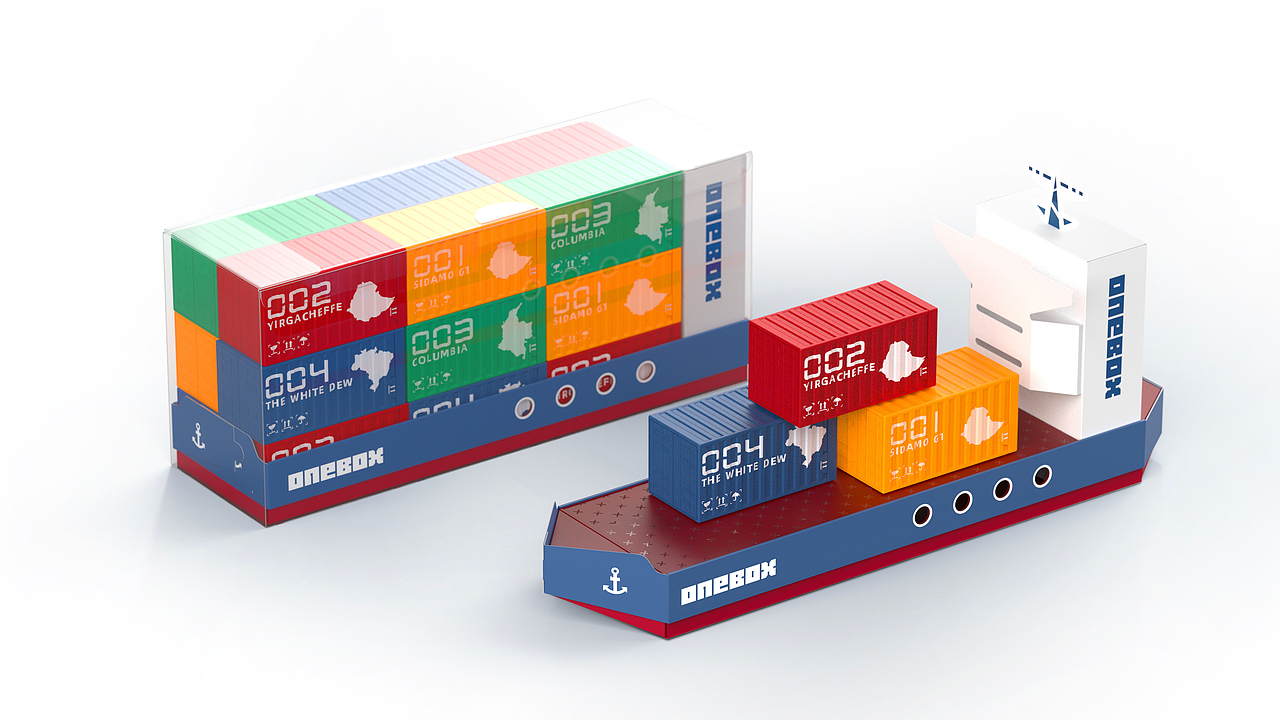 Onebox集装箱冻干粉咖啡（图ZMzE3NDQ0MjE2） - 包装 - 站酷设计师洛可可咨询设计原创素材 - 站酷ZCOOL