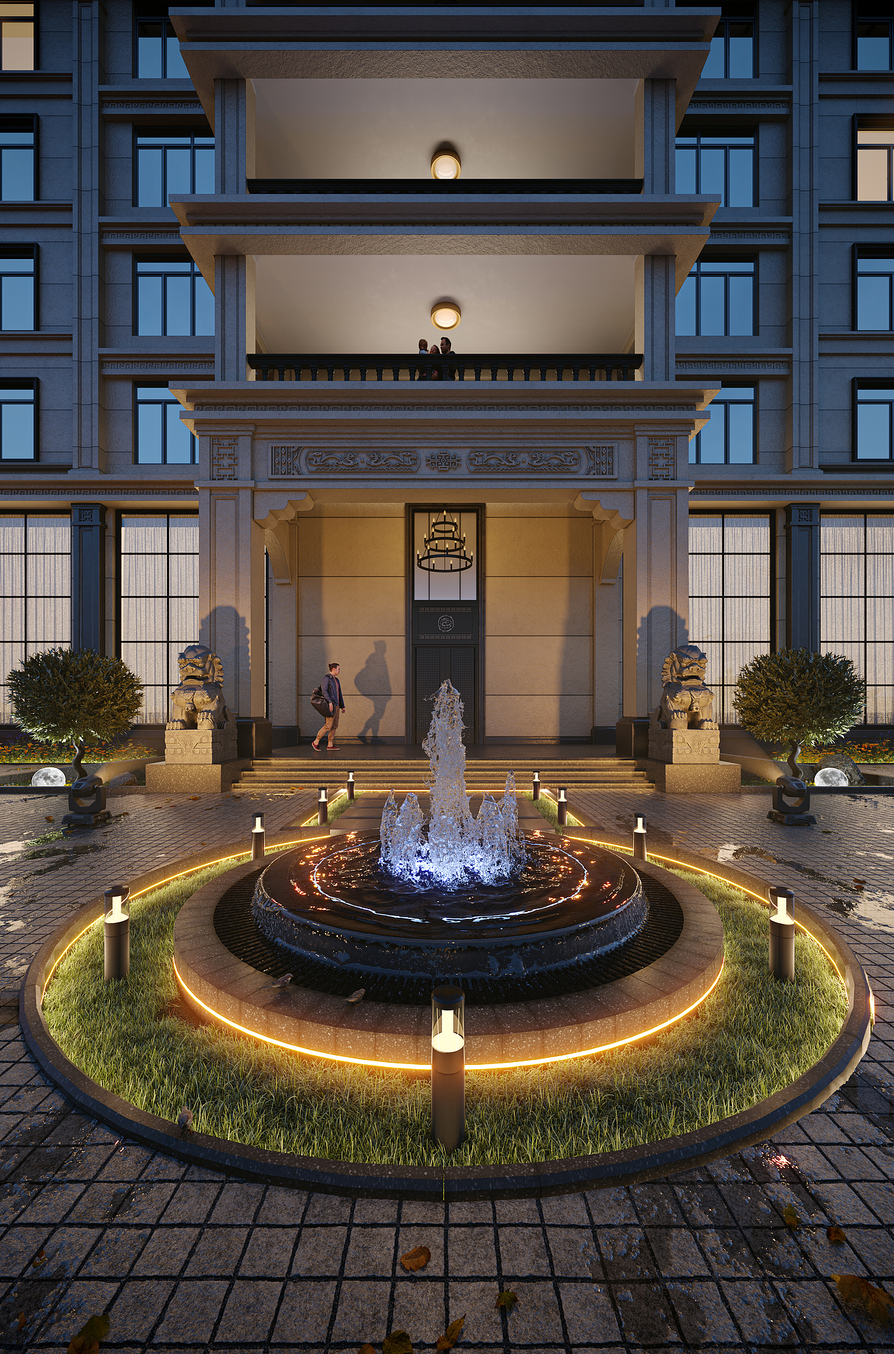 别墅外观 庭院 院子设计（图ZMzQzOTU5Njky） - 家装设计 - 站酷设计师痞老蟹原创素材 - 站酷ZCOOL