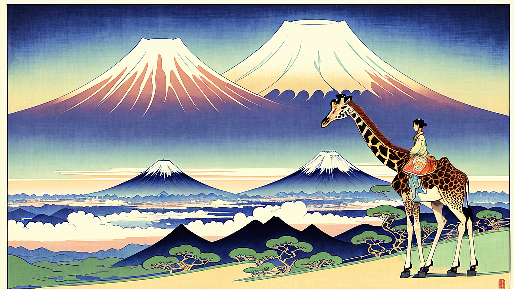 AI设计软件《如兔》内测文字生成图画。