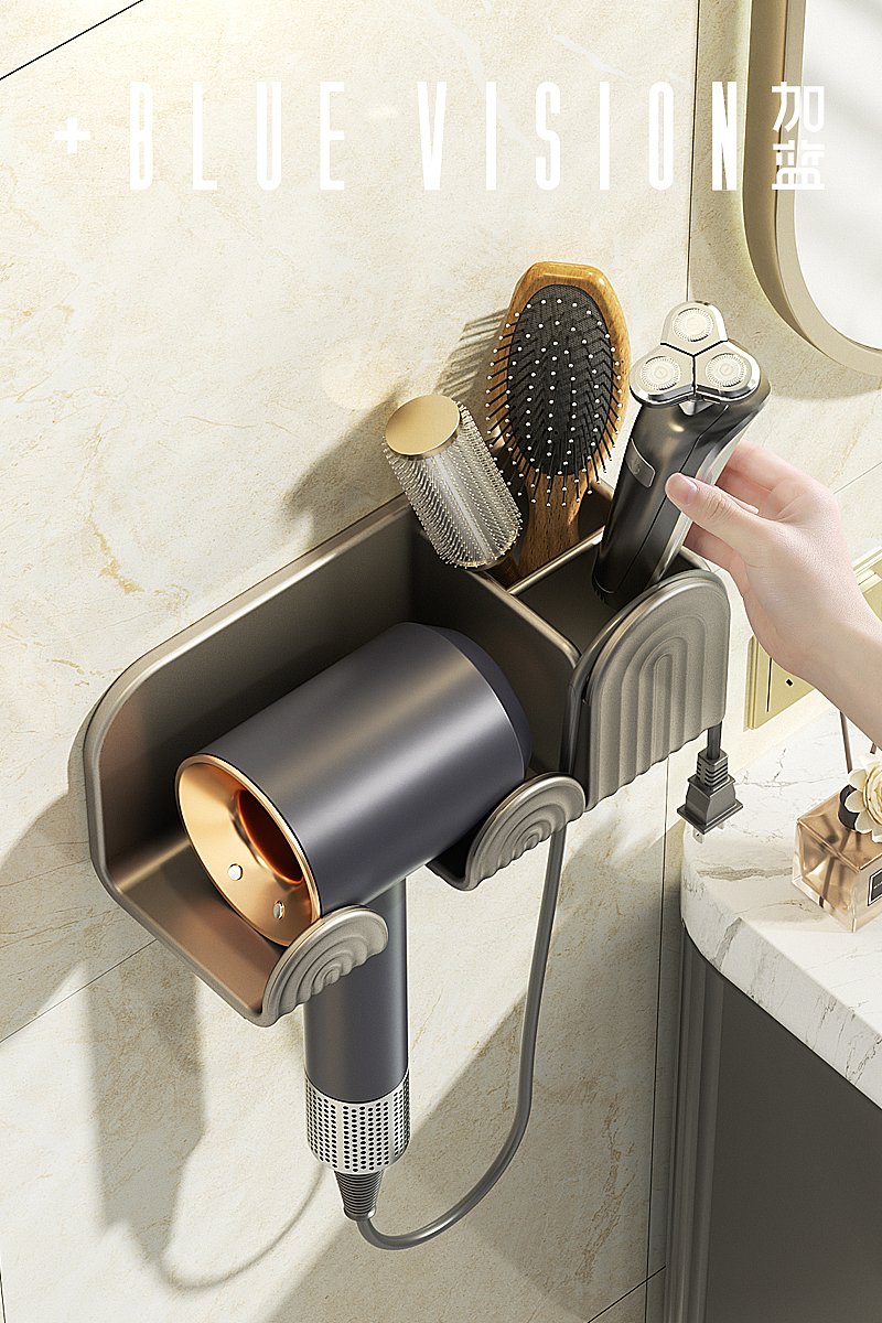 生活好物「吹风机收纳架｜渲染｜详情」 ✖ 加蓝文化传