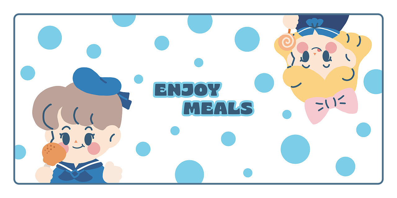 【插画设计】矢量风可爱大头设计