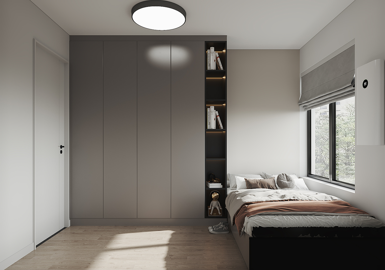 深圳如愿全案设计:福田学区房,为孩子打造现代简约家